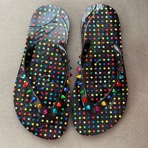 Christian Louboutin Donna Multicolor Studded Slippers